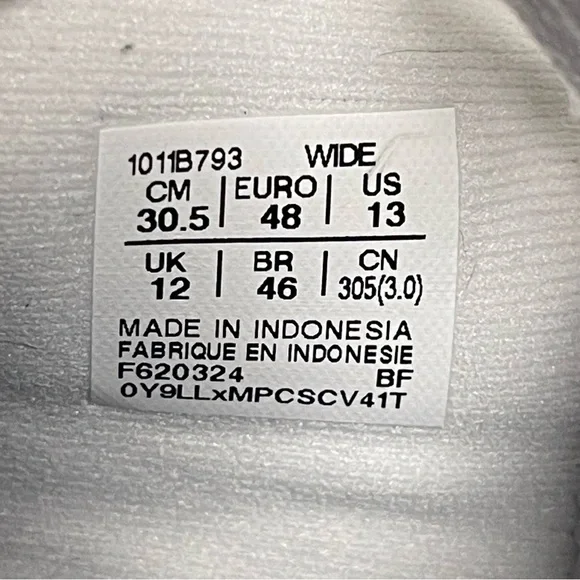 Asics Gel Cumulus 26 Men's Wide Running Shoes White/Cool Grey Size 13 EE - Picture 3 of 16